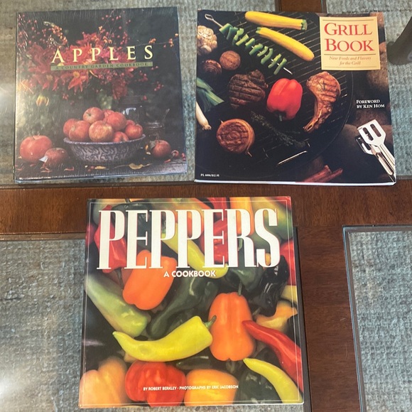 Apples, Peppers, & Grill Cookbooks Three Book Bundle Healthy Eating - Picture 1 of 11